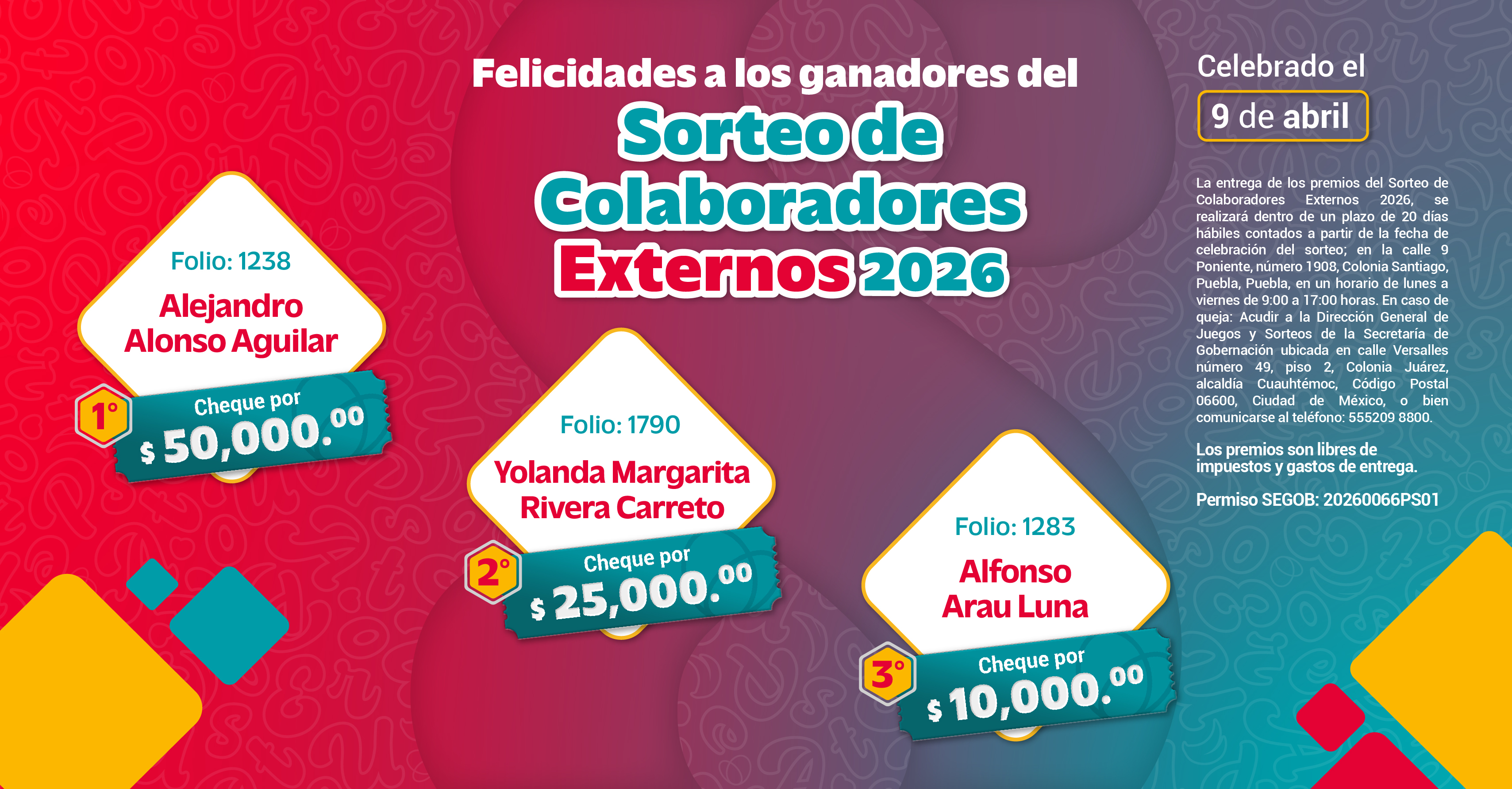 Banner Inicio Sorteo UPAEP 2026